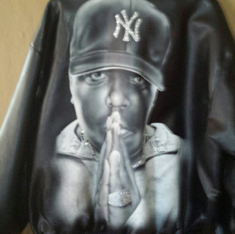 Notorious Big Faux Leather Jacket